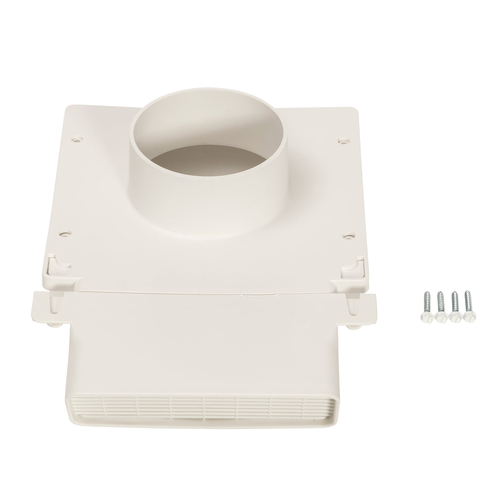 PreVent-It Bathroom Soffit Vent 4", Under Eave Exterior Vent, Screws Included, White, 4-Pack