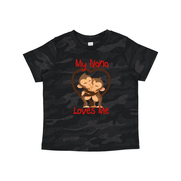 Inktastic My Nana Loves Me Monkey Boys or Girls Toddler T-Shirt