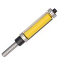 thumbnail image 1 of S SERENABLE Carbide Flush Trim Router Bit Top& Bottom Bearing 3/2 H" X1/4'' Shank Yellow 12.7x38mm Yellow, 1 of 9