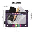 thumbnail image 4 of FORMRS 2 Pack Pencil Pouch for 3 Ring Binder with Clear Window Zipper Case, Colorful UFO, 4 of 6