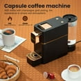 thumbnail image 2 of Minicafetera espresso para cápsulas compatible con la máquina Nespresso OriginAll, máquina de café espresso de una sola porción, cápsulas de café Bestpresso Peet's Espresso more (negra), 2 of 7