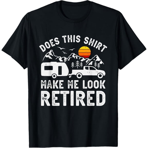 Retired Camper Retirement Camping T-Shirt unisex T-Shirt