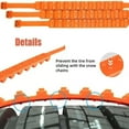 thumbnail image 5 of Dmxedts Reusable Zip-Tie Tire Snow Chains, Universal Anti-Skid Tire Straps with Adjustable Buckles, Portable Car Snow & Mud Traction Chains for Cars, SUVs & Trucks (20-Pack), 5 of 8
