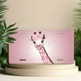 thumbnail image 4 of License Plate, Pink Giraffe with Flower Decorative Front,Personalized Stainless Steel License Plate Cover For Men Women,12.2" X 6.2", 4 of 6