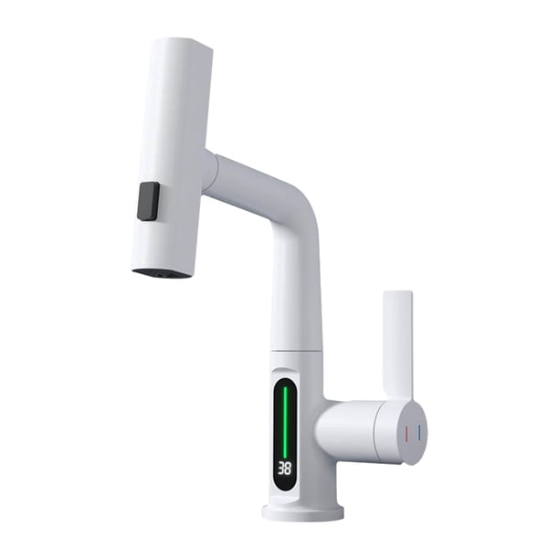 Temperatura Pantalla digital Lavabo Grifo Lavabo Grifo Cocina Baño Suministros