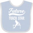 thumbnail image 3 of Inktastic Future Track Star Girls Sports Girls Baby Bib, 3 of 4