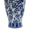 thumbnail image 6 of 18" Blue and White Floral Porcelain Fishtail Vase, 6 of 7