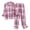 Red1, variant on zaveiop Women Flannel Pajamas Set - Long Sleeve Top and Bottom - Ladies Lightweight Flannel PJs (Red3, XL)