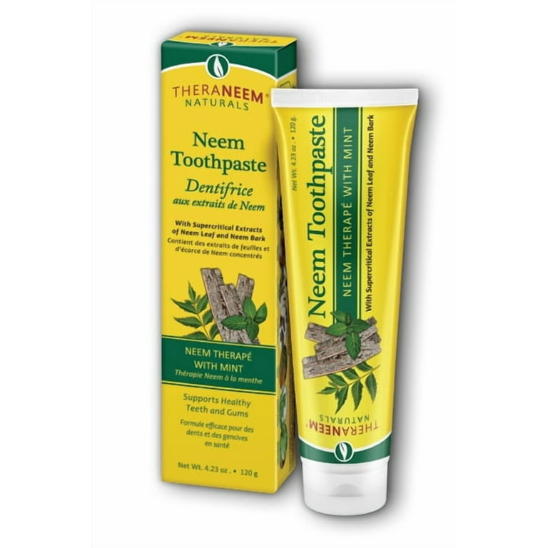 Organix South TheraNeem Toothpaste, Mint, Fluoride Free, Vegan