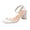 White, variant on WRKEKC Sandals for Women One Strap Square Toe One Buckle Thick Heel High Heel Summer Casual Shoes for Ladies