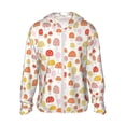 thumbnail image 1 of Fotbe Cute Cartoon Mushrooms Chaqueta con Protección Solar UPF 50+ para Hombre y Mujer, Camisa con Capucha y Bolsillos-3X-Large, 1 of 7