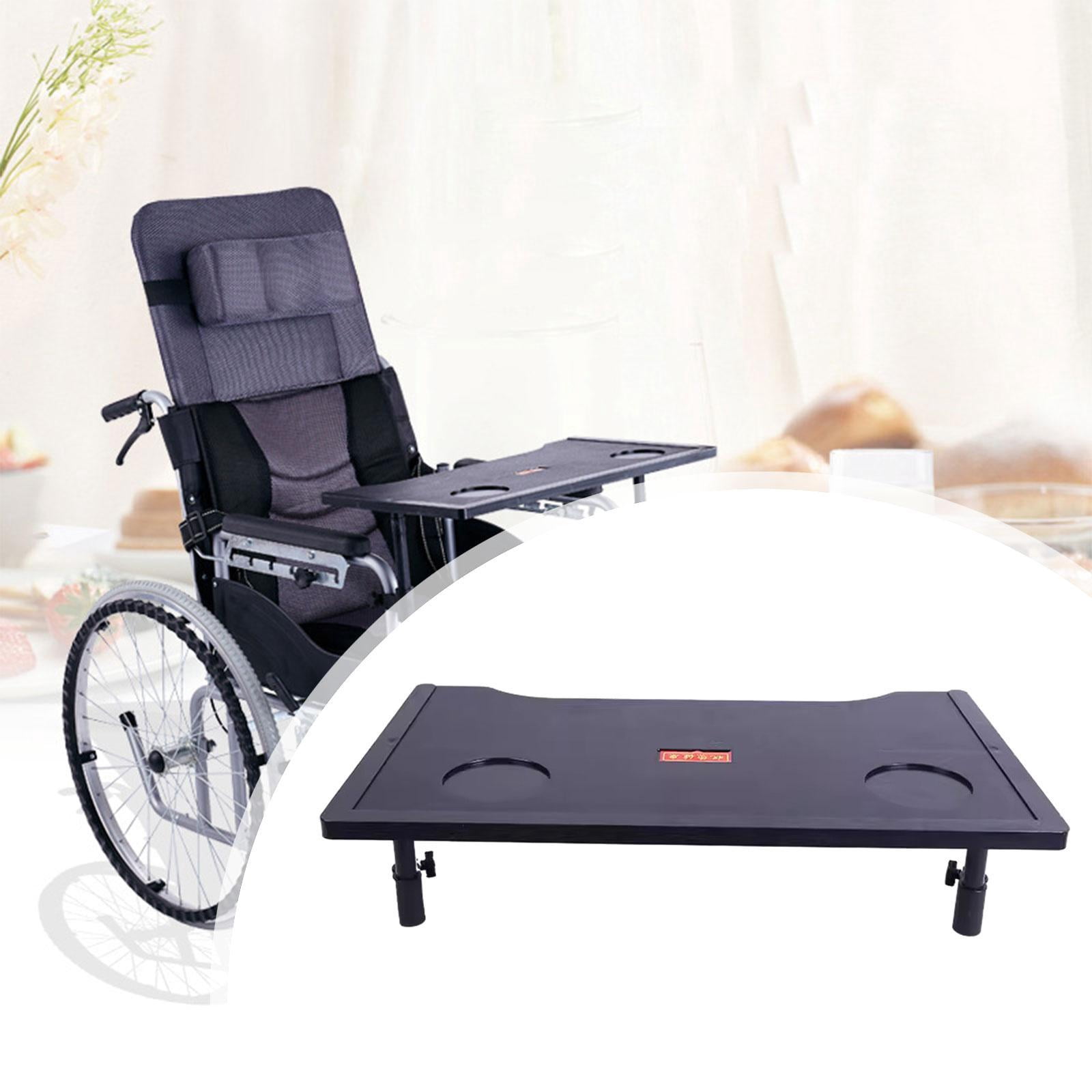 Serenable Wheelchair Tray Table with Cup Holder Detachable Wheelchair Table for Eating