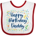 thumbnail image 3 of Inktastic Happy Birthday Daddy Boys or Girls Baby Bib, 3 of 4