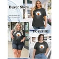 thumbnail image 4 of XCHQRTI Daisy T Shirts Women Plus Size Graphic Tshirts Casual Short Sleeve Oversized Tee, 4 of 7