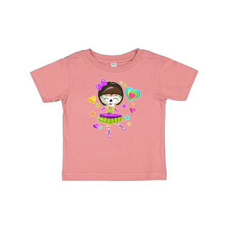 

Inktastic Dancing Sugar Skull Girl Gift Baby Boy or Baby Girl T-Shirt