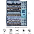 thumbnail image 2 of LHSHID Grandpa Gifts from Grandchildren Blanket Fathers Day Birthday Gifts for Grandfather Christmas Day Best Gifts for Grandpa Blanket for Grandpa Soft and Warm 30x40in, 2 of 6