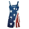 thumbnail image 3 of Women's Jumpsuit Short for Independence Day Adjustable Short Overalls Loose Wide-Leg Jumpsuit with Pockets Beach Summer Clothing, 3 of 6