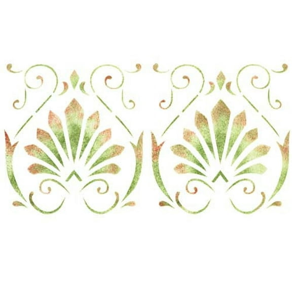Fancy Scallop Design Wall Stencil SKU #499 by Designer Stencils