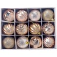 thumbnail image 2 of Adornos de bolas navideñas, adornos de bolas para árboles de Navidad, adornos para suministros para fiestas navideñas, para decoración navideña, 12 piezas por caja. (Oro) Rojo Verde RV011031-01402SDJ, 2 of 5