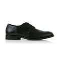 thumbnail image 2 of Ferro Aldo Jaxon MFA19691 Men's Plain-Toe Derby Casual Dress Shoes, in Embossed Black, Men's Size 6.5, 2 of 8