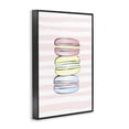 thumbnail image 3 of Stupell Industries Shabby Chic Pink Stripes Macarons Black Framed Giclee Art, 12 x 18, by Martina Pavlova, 3 of 8