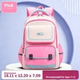 thumbnail image 3 of WAYUTE Kids Backpack Color Block Back to School Backpack Lightweight Breathable Padded Straps Large Capacity Elementary Bookbag Casual Outdoor Travel, 3 of 3