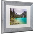 thumbnail image 2 of Trademark Fine Art 'Middle Joffre Lake' Canvas Art by Pierre Leclerc, White Matte, Silver Frame, 2 of 4