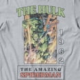 thumbnail image 3 of Marvel The Hulk And Spider-Man Vintage Men's T Shirt (Sport Grey, S-3XL), 3 of 4