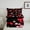 Black Red, variant on Feelyou Cartoon Ribbon Bow Bedding Comforter Set for Kids, Black Pink Bowknot Twin Comforter Sets, Kawaii Strawberry Reversible Bedding Set, Breathable Home Decor, 2 Pieces