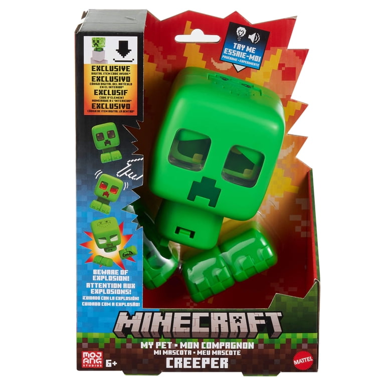 Minecraft My Pet Creeper Interactive Toy Action Figure with Lights
