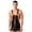 Black, variant on Venjoe Mens Relaxed Fit  Above Knee Length Skinny Romper Adjustable Strap Bib Overall Shorts Black XL