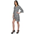 thumbnail image 2 of Moomaya Bathrobes For Women Wrap Printed Ruffle Style Bride Getting Ready Dress, 2 of 5