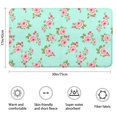 thumbnail image 3 of Pioneer Flower Floral Print Pattern Bathroom Rugs Mat, Non Slip Microfiber Bathroom Rug with Rubber Backing, Soft Mats for Bathroom Floor Tub Shower, 17"x30", 3 of 5