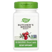 Nature's Way Butchers Broom, 940 mg per serving, 100 Vegetarian Capsules