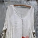 thumbnail image 5 of Vestido HUOGUO Vintage Floral Manga 3/4 para mujer, talla grande, 5 of 5