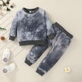 thumbnail image 3 of Vedolay Boy's Casual Sets Boys Fall Clothing Sets Long Sleeve T-Shirt+ Pants Sportswear Quick-Dry 2Pcs,Black 18-24 Months, 3 of 4