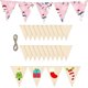 thumbnail image 5 of 20 Pieces Pennant Banner Wooden Triangle Flags For Garland Holidays Gift-r, 5 of 5