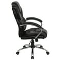 thumbnail image 6 of Flash Furniture High Back Transitional Style Black LeatherSoft Executive Swivel Office Chair with Arms, 6 of 8