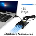 thumbnail image 2 of Lecteur de Carte CAC Militaire, Lecteur CAC, Lecteur de Carte Intelligent DOD Militaire USB Accès Commun CAC, Compatible avec Windows, Mac OS et Linux, Plug N Play, 2 of 5