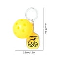 thumbnail image 3 of geerera Pickleball Racket Alloy Keychain Simulation Sports Pendant Pickleball Keychain, 3 of 6