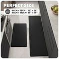 thumbnail image 3 of PABUBE Kitchen Rug and Mat Kitchen Mat Anti Fatigue, Non Slips Kitchen Floor Mat, Kitchen Rug or Mat Washable, 17"x 29"+17"x 59", Black, 3 of 9