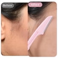 thumbnail image 6 of EXLEAF 15 Pcs Folding Eyebrow Razors for Women Face Fuzz Remover Facial Hair Removal for Women and Men Travel Dermaplaning Beauty Tool - Green White Pink, 6 of 7