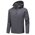 thumbnail image 1 of KaLI_store Mens Jacket Mens Outdoor Casual Jacket Comfortable Daily Bomber Coat Grey,3XL, 1 of 2