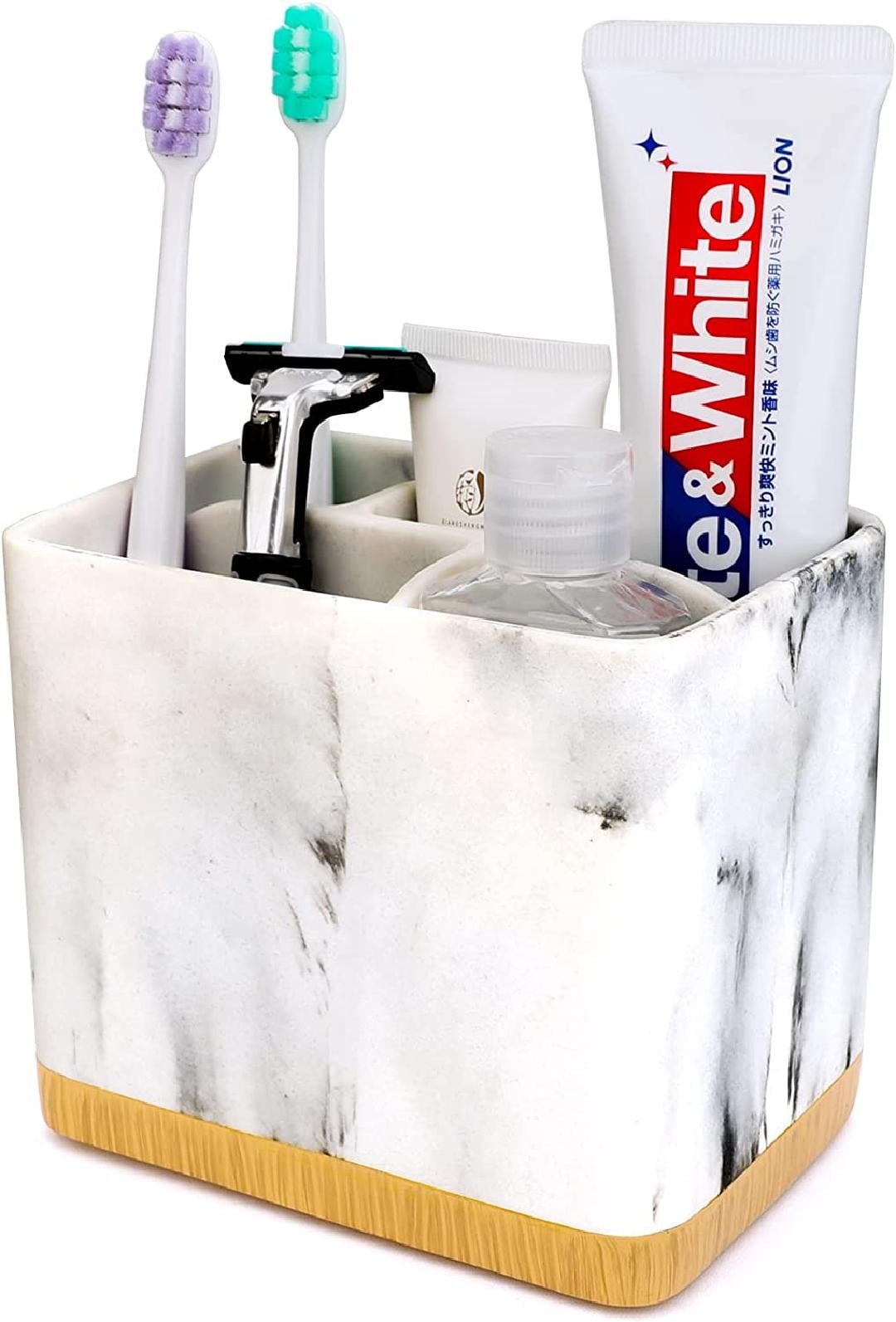 Toothbrush Holders for Bathrooms Bathroom Vanity Organizer Countertop