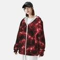 thumbnail image 3 of Lsque Red Line Pattern UPF 50+ Lightweight Sun Protection Men's Women's Long Sleeve Shirt, Hoodie Performance -Large, 3 of 7