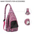 thumbnail image 2 of Waterproof Hiking Backpack Sling Bag for Women – Lightweight Crossbody Bag with Adjustable Strap, Multipurpose Chest Bag for Travel & Outdoor Adventures – Mandala Zen Geometric Design, 2 of 4