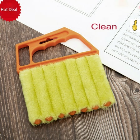 

Handheld Mini Blinds Cleaner Shutters Curtain Brush Dust Remover Orange Air Conditioning Home Gadgets Car Vents Fan Shutters