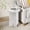 End table-White, variant on YOCWO Round Small End Tables for Living Room with Wave Base, Mordern MDF Side Table for Bedroom Small Space with Marble Veneer Finish, Black