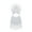White, variant on Aislor Kids Girls Mesh Splice Rhinestone Sleeveless Tassel Dress Samba Jazz Tap Modern Latin Salsa Dancewear