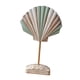 thumbnail image 5 of Adorno de concha de madera, decoración del hogar, artesanías, obras de arte, regalo, estatua mediterránea, figurita Verde claro, 5 of 9